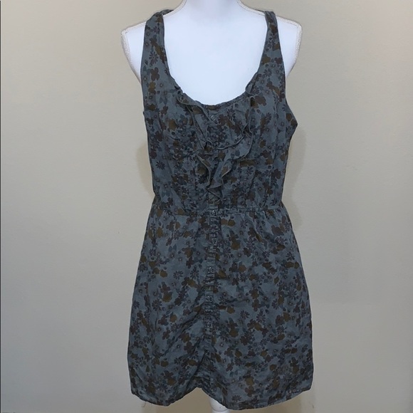 Xhilaration floral sleeveless grey d… - Picture 1 of 2